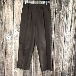 Alia Sz 12 Brown Pants ~ High Rise ~ 27.5" Inseam ~ Stretchy Waist